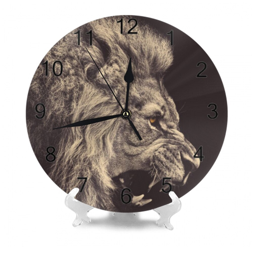 clock lion king of rabid animals