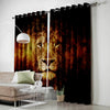 lion curtain flaming effect