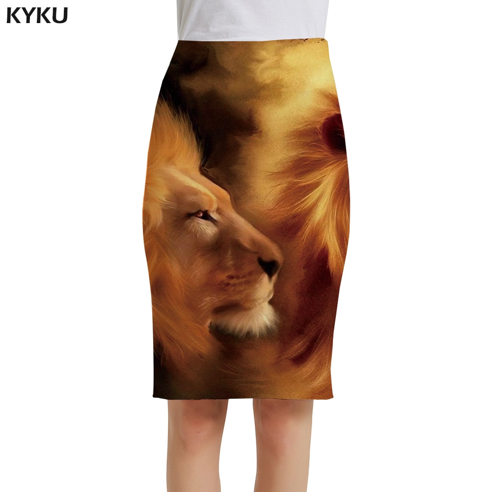skirt lion effect pencil