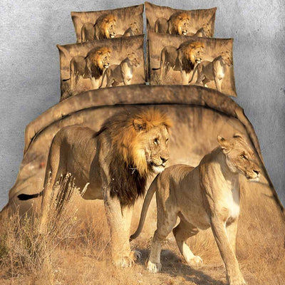 bedding lion animal feeling
