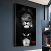 wall art lion major of man