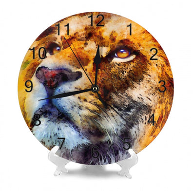 clock lion dress of fire