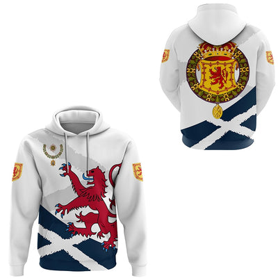 hoodie lion and scottish flags