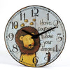 clock lion wild dream