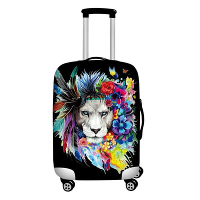 suitcase cover a lion of Indian origin