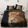 bedding lion look terrifying