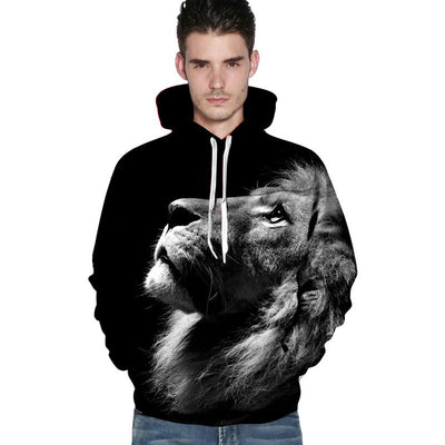 hooded sweatshirt royal lion