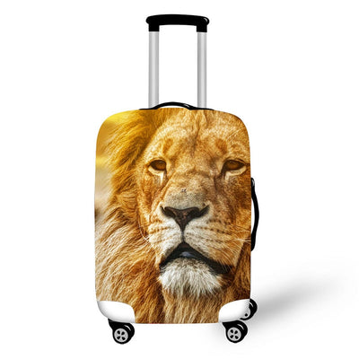 suitcase cover lion dazzled
