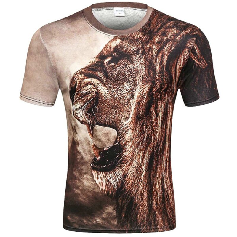 Shirt lion anger deafening