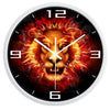 clock lion unleashes his rage white frame