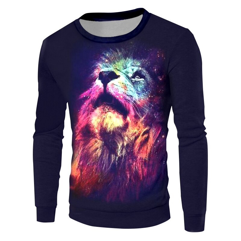 Sweatshirt lion explosion of color