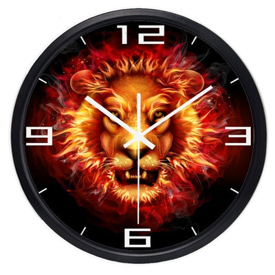 clock lion unleashes his rage dark frame