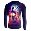 Sweatshirt lion explosion of color