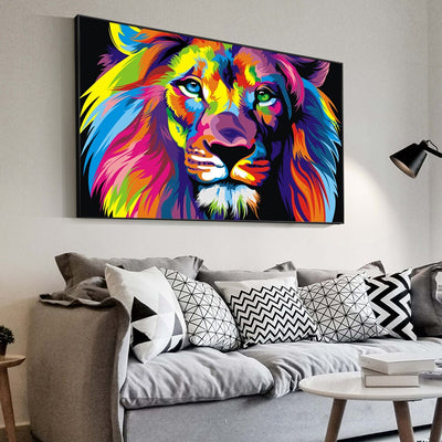 Water colors Lion Art Posters And Prints Abstract Animals Canvas Art Wall Paintings Cuadros Pictures For Living Room Decor