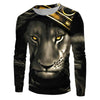 sweatshirt lion gold and black