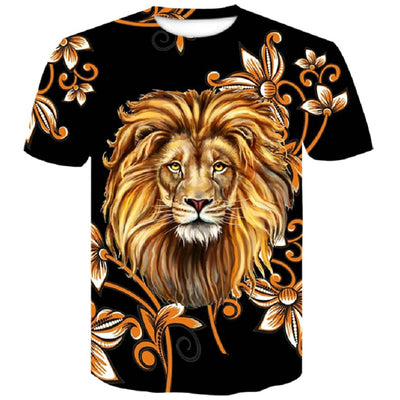 Shirt lion style Hawaï