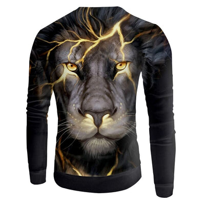 electrifying lion sweatshirt