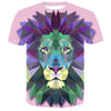 Shirt lion head triangular pattern