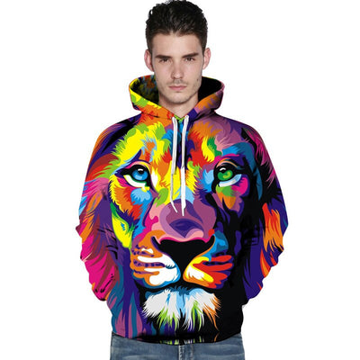 hoodie lion multicolor