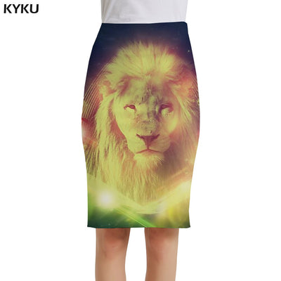 skirt lion holographic reflection