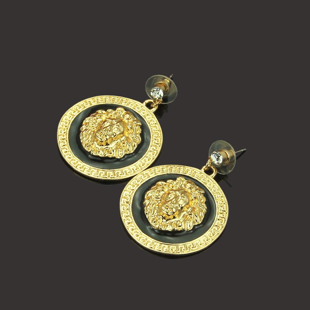 lion earring imperial disc