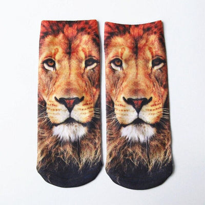 Sock lion head of contrast very hot
