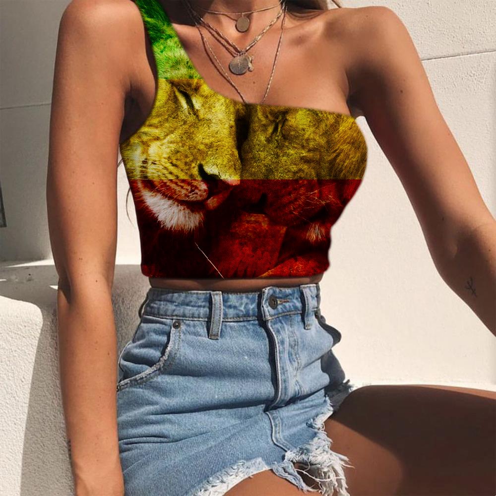 tank top lion moment of tenderness under the color jamaican