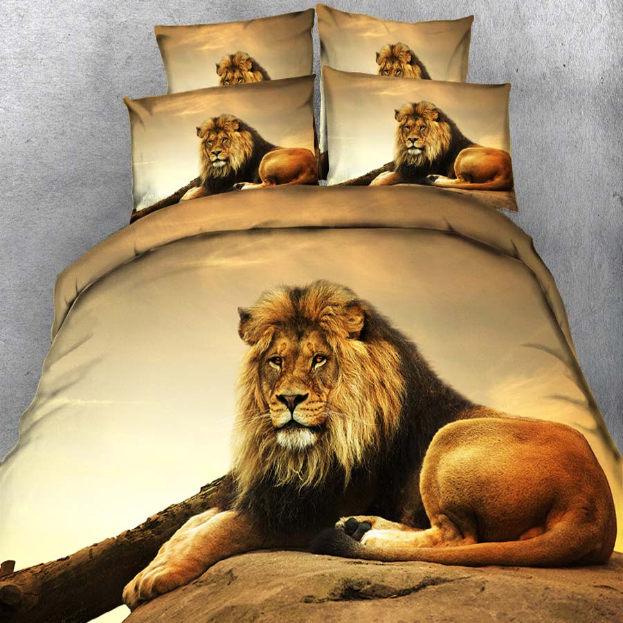 bedding lion resting wild