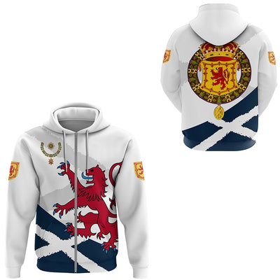 hoodie lion and scottish flags