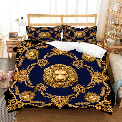 bedding lion luxury wild